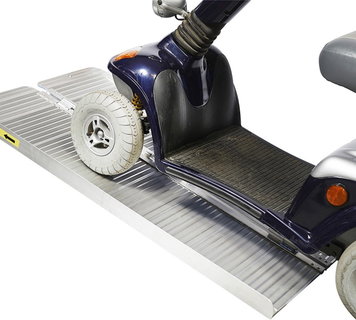 Datona® - Oprijplaat Scootmobiel 120 Cm - Aluminium Rijgoot Rijplaat Rolstoel Rollator