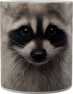 The Coloured House Wasbeer Raccoon Big Face - Mok 440ml 440